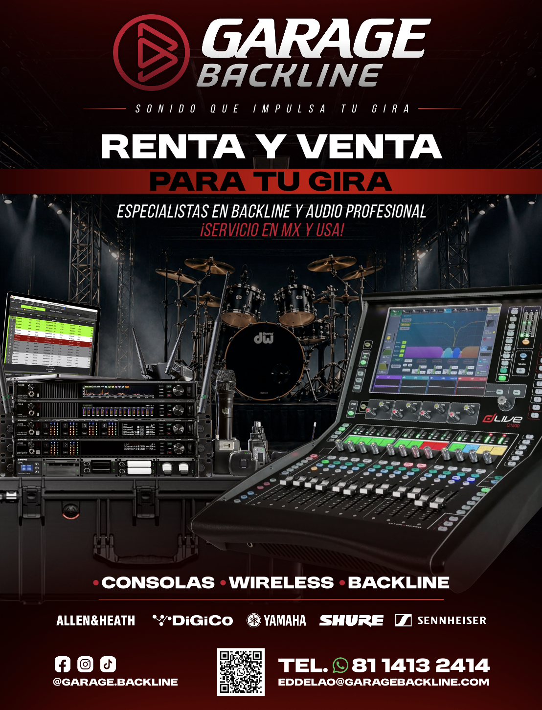 Garage Backline - Renta y Venta